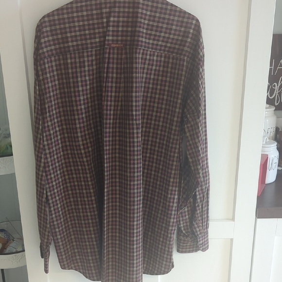 Edwin Red and Black Casual Button Down Shirt - Picture 4 of 5